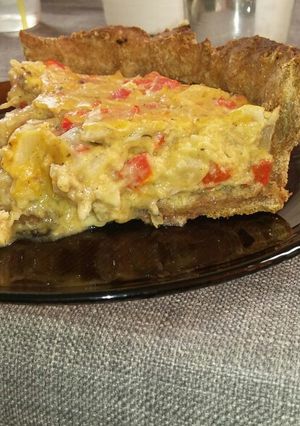 Una foto de Tarta integral de pollo