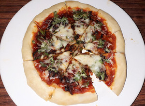 A picture of Pizza Margherita | No Yeast | No Baking Soda | Oven Baked.