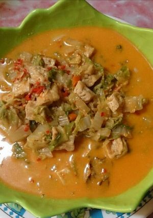 Foto resep Sayur santan sawi putih plus tahu