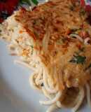 Tortilla de tallarines fácil