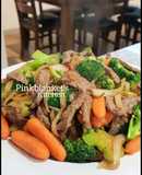 Broccoli, Carrot and Beef stir fry