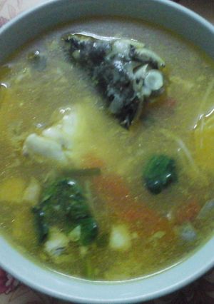 Hình của món Canh chua đầu cá hồi.
