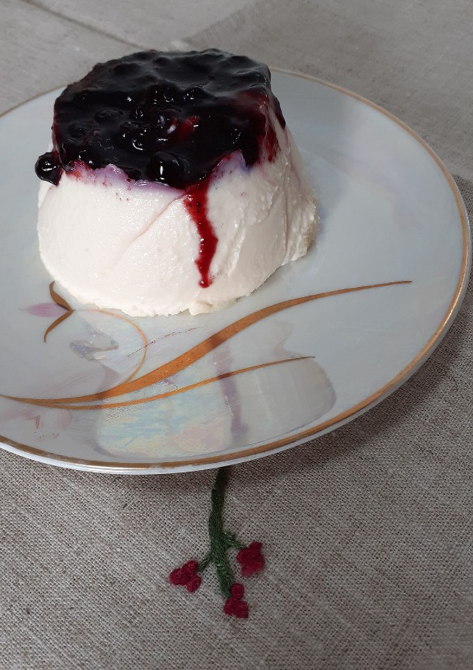 Una foto de Panna cotta de mascarpone