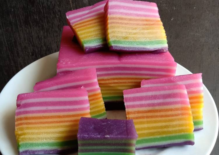 TERUNGKAP! Ternyata Ini Cara Membuat Kue Pepe Rainbow Gampang Banget