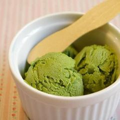 A picture of Smooth Egg-Free Matcha Ice Cream.