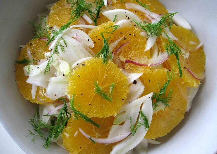 Easiest Way to Prepare Homemade Fennel &amp; Orange Salad