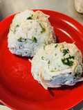 Rotisserie Chicken Rice Balls (Costco Style)