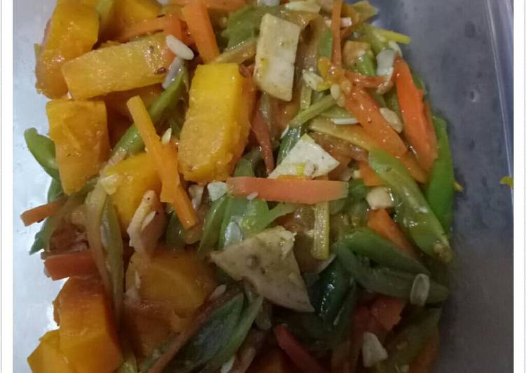 Cara memasak Tumis Buncis, Labu Kuning, Wortel, Lezat