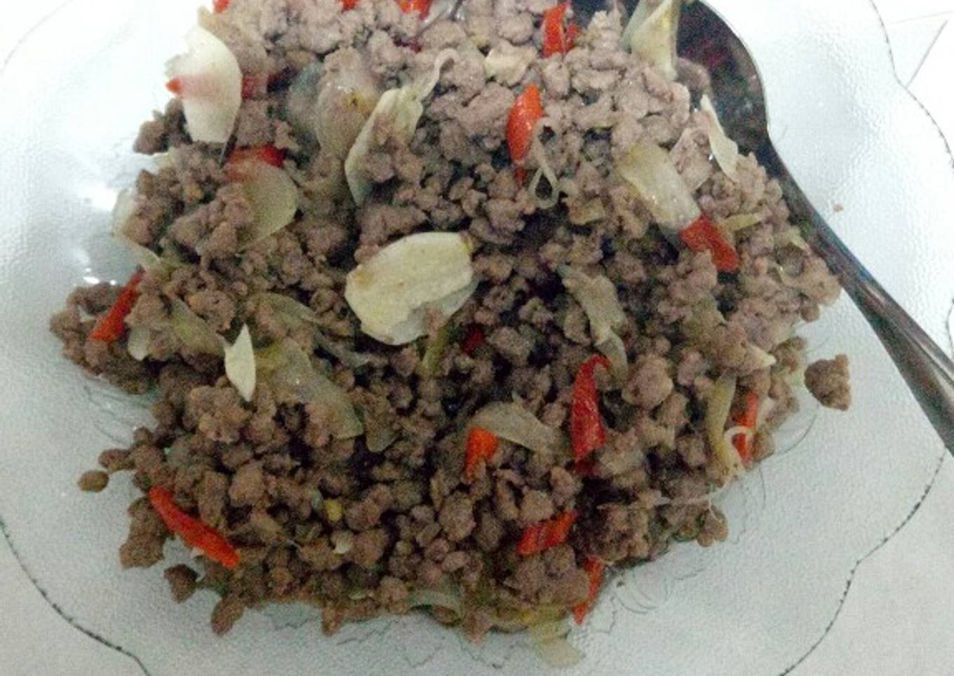 Tumis Daging Cincang (Praktis)