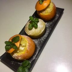A picture of Orange cupcakes.