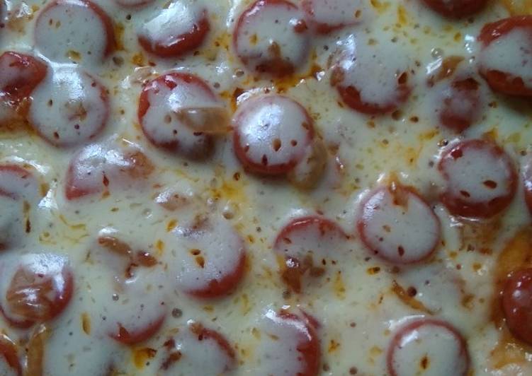 Pizza Teflon Empuk Tanpa Telur