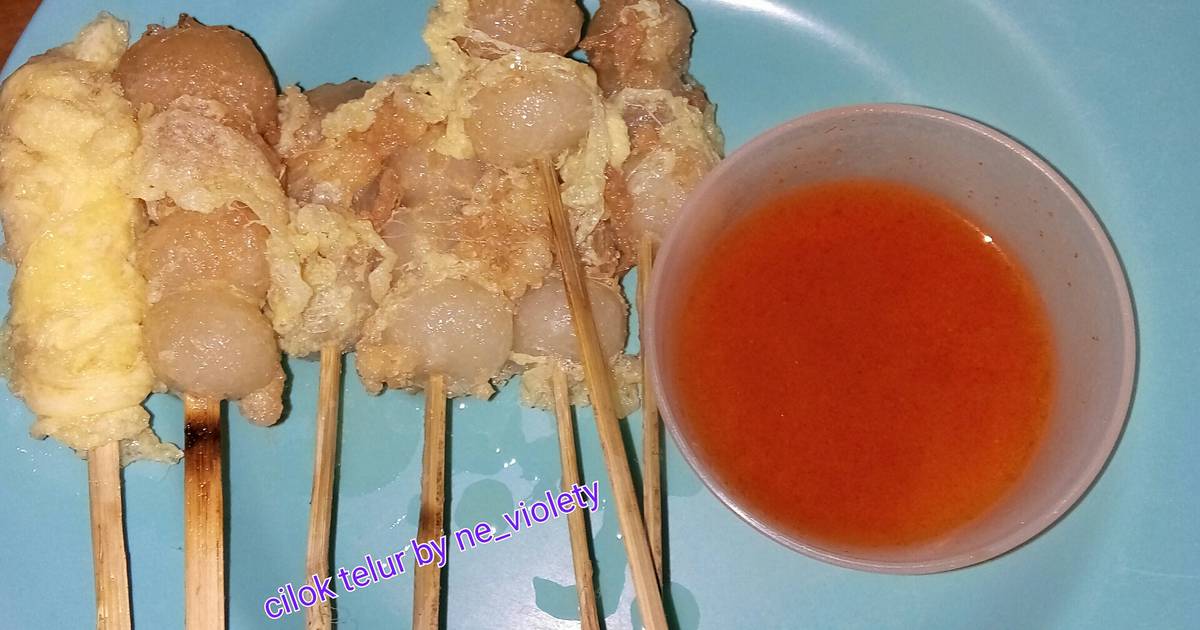 Resep Cilok Telur Cilor Aka Jajan Sd Oleh Nella Violety Cookpad