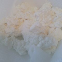 A picture of Homemade Ricotta Cheese.