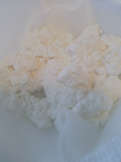 A picture of Homemade Ricotta Cheese.