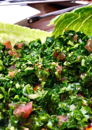 A picture of Lebanese Tabbouleh.