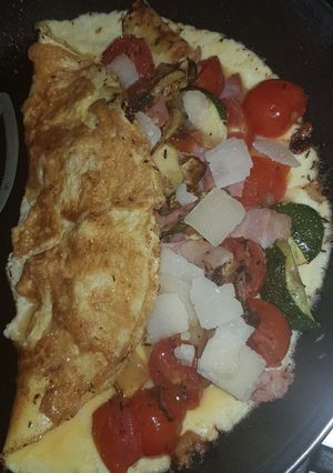 Une photo de Omelette  legumes