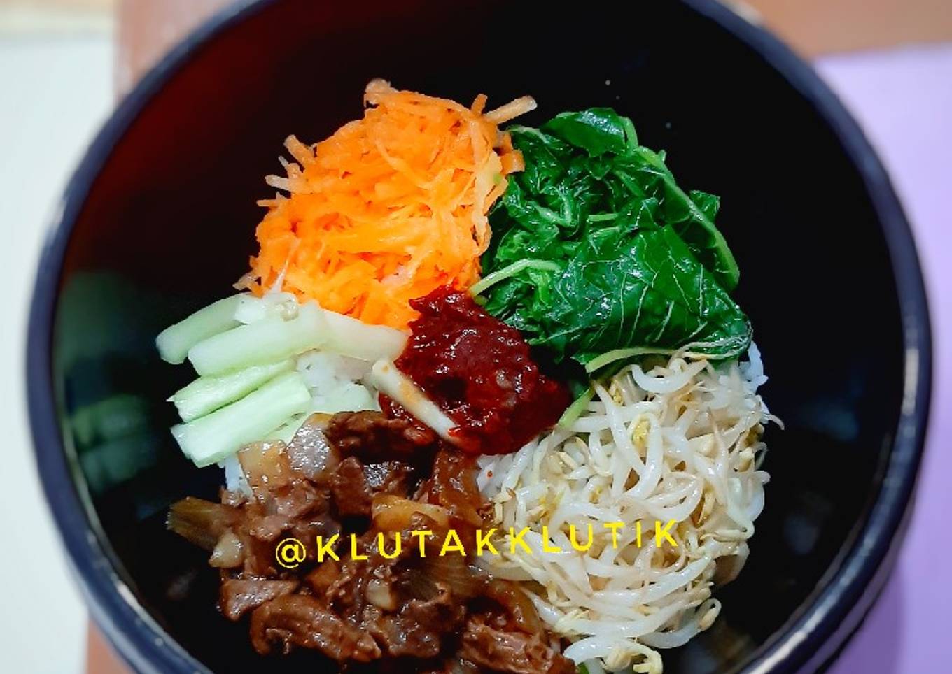 Bimbimbap (dengan kearifan lokal) 🤭