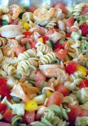 A picture of Lemon Shrimp Pasta Salad.