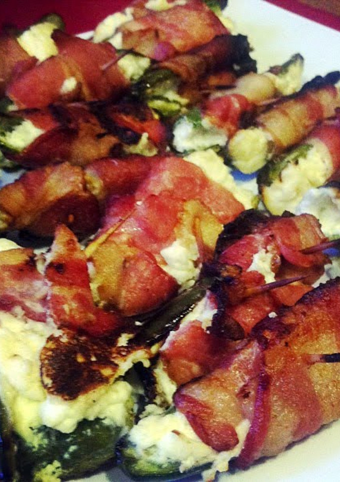 A picture of Bacon Stuffed Wrapped Jalapeños.