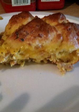 A picture of Breakfast biscuit casserole.