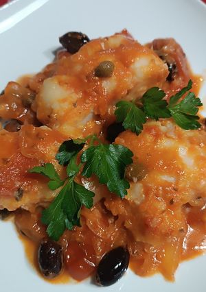 Foto di Baccalà con cipolle