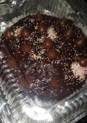 A picture of Easy rich chocolate cake.