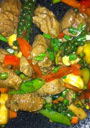 A picture of K's Tenderloin Black Pepper Sauce.