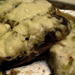 A picture of Stuffed Portobellos.