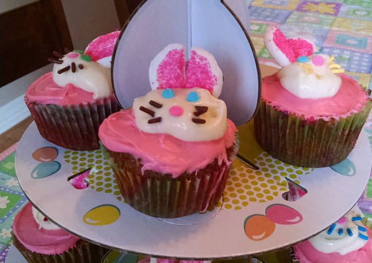 Simple Way to Prepare Super Quick Homemade Bunny Cupcake Toppers