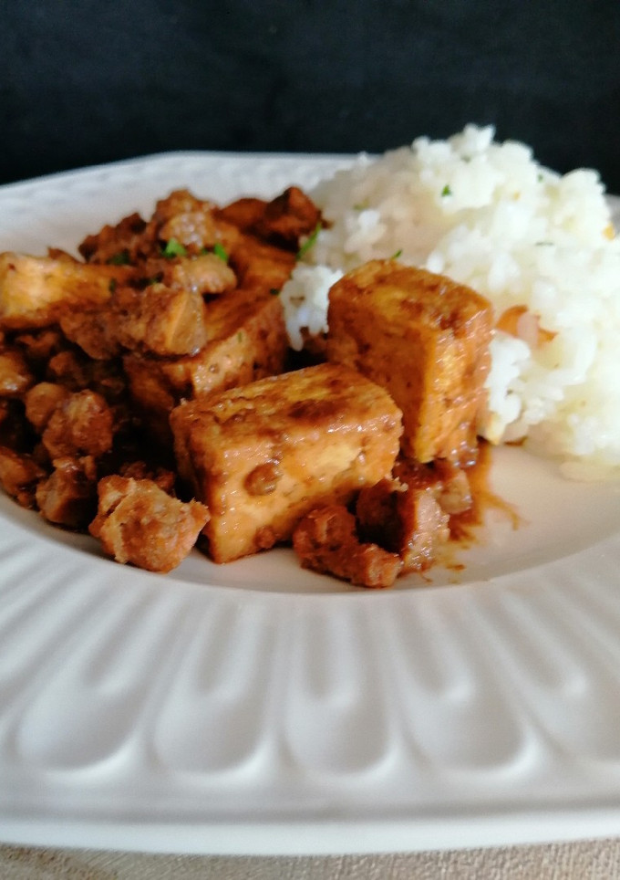 Una foto de Tofu en salsa de miso