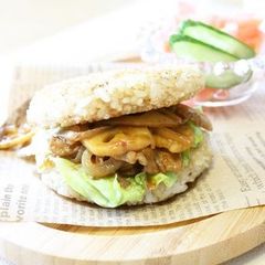 A picture of Rice Burgers For An Easy Lunch.