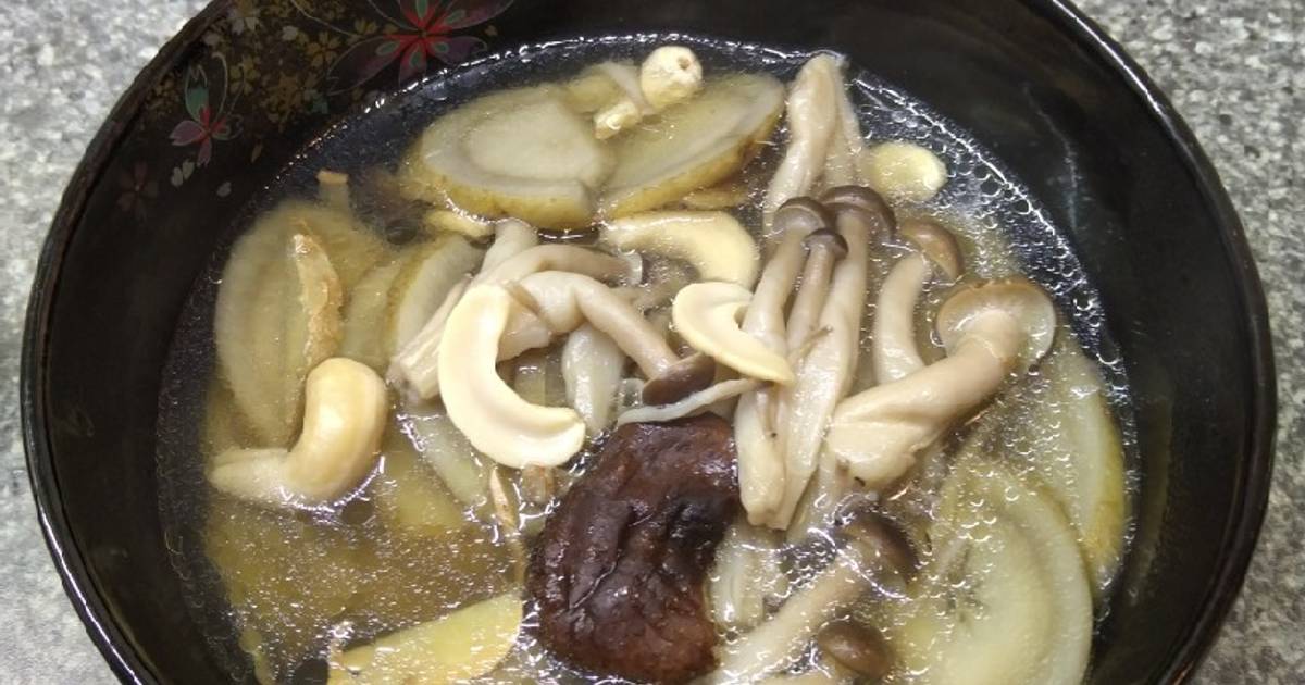 牛蒡腰果鮮菇湯 素食 食譜by Huiying Chen Cookpad
