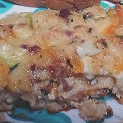 A picture of Breakfast casserole (with stuffing).