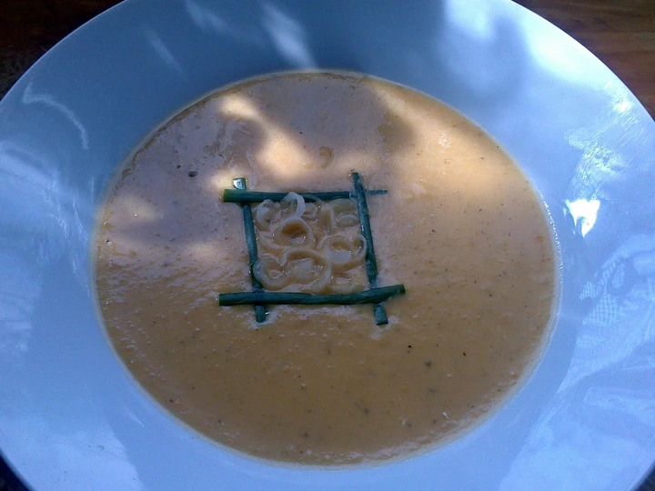 Recipe Sig's Kumara, Potato and roasted Garlic soup. the Awesome  Tasty