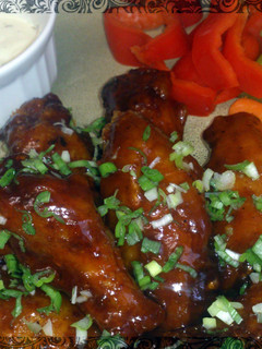 A picture of Sweet & Spicy Barbecue Chicken Wings.