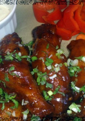 A picture of Sweet & Spicy Barbecue Chicken Wings.