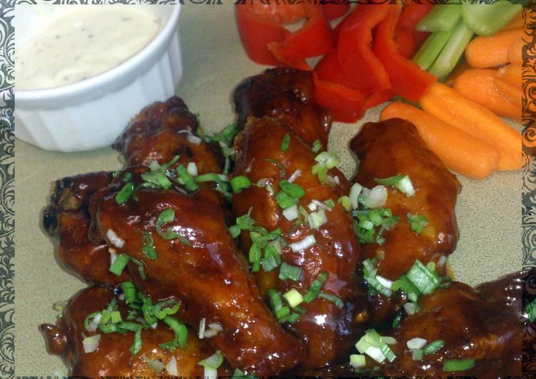 Steps to Make Favorite Sweet &amp; Spicy Barbecue Chicken Wings