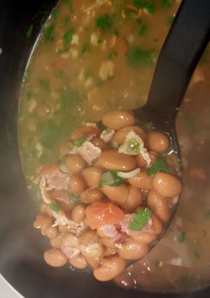 A picture of Easy Frijoles a la charra.