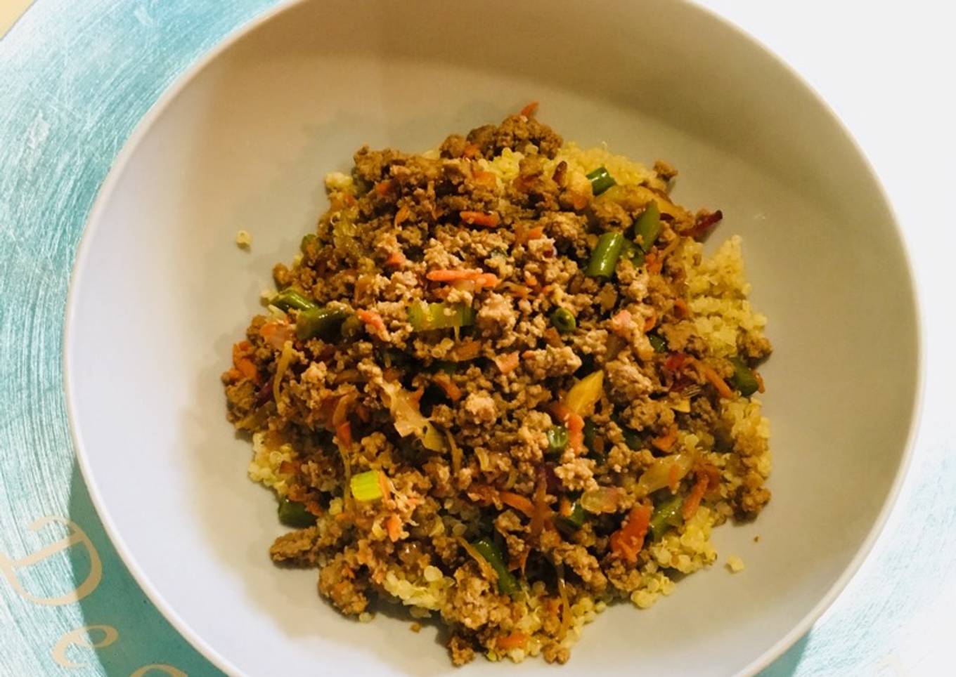 Quinoa con Carne de Pavo molida