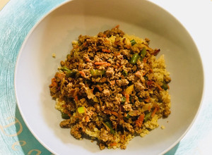 Una foto de Quinoa con Carne de Pavo molida