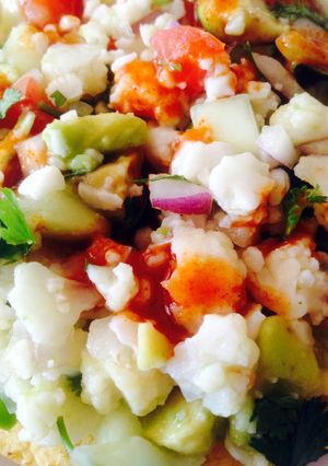 A picture of Cauliflower Ceviche.