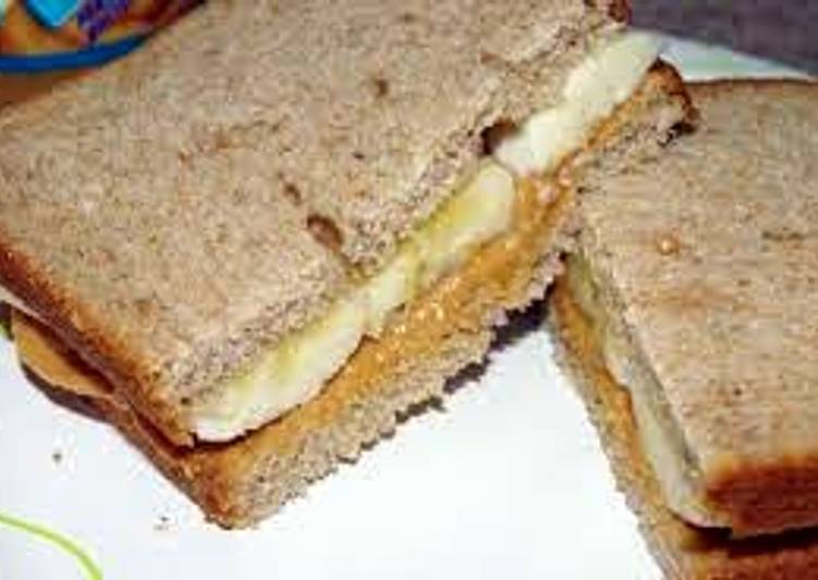 Simple Way to Make Speedy Banana peanut butter sandwich