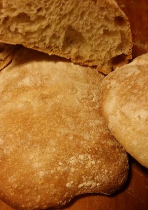 A picture of Iz's Vegan Ciabatta.