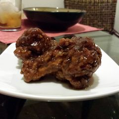 A picture of Sweet and spicy chicken wings.