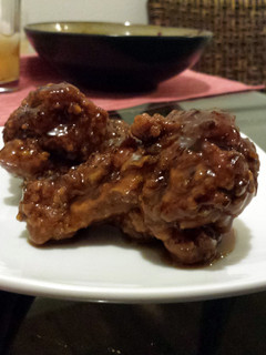 A picture of Sweet and spicy chicken wings.