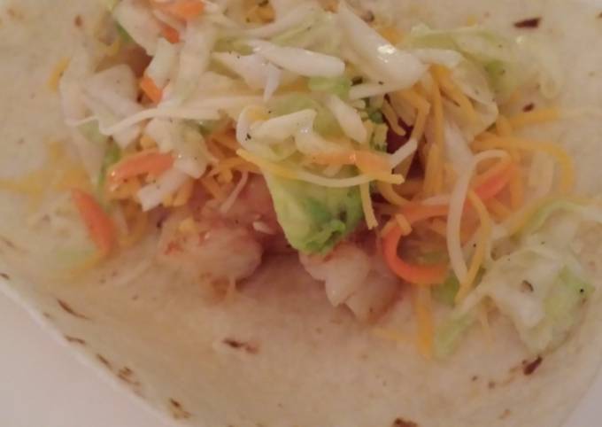 Tangy Shrimp and Slaw Tacos