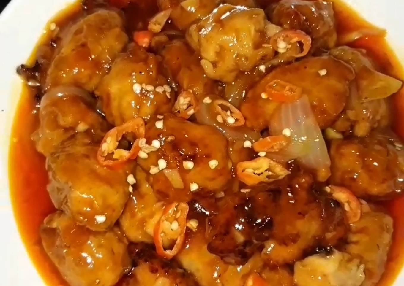 Bola Bola Ayam Tempe Spicy