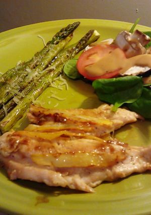 A picture of Garlic brown sugar chicken.