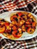 Toasted Bread with Tomatoes and Black Garlic