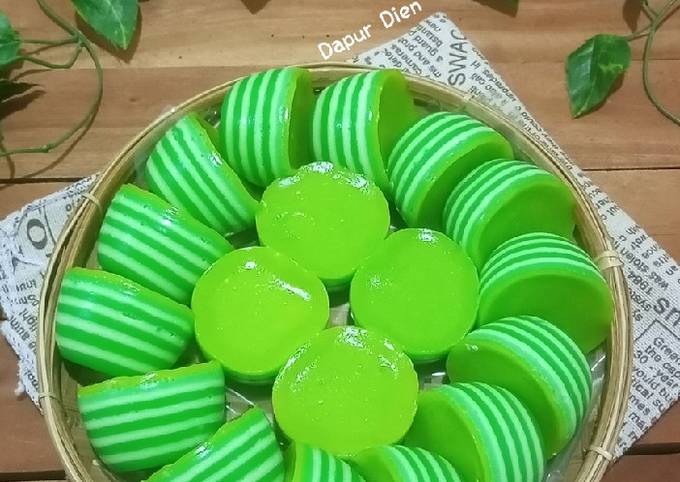 Resep Lapis Tapioka Pandan Oleh Dapur Dien - Cookpad